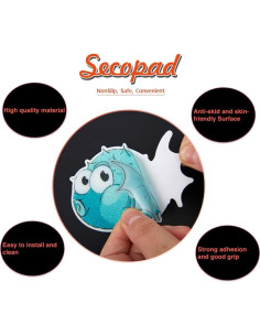 20 Calcomanías Antideslizantes Secopad para Baño Niños 2