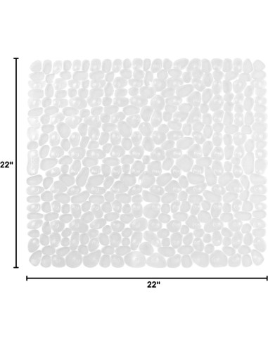 Alfombra de Baño Antideslizante iDesign Pebblz 55,88 cm