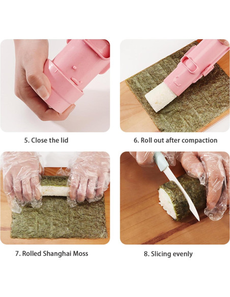 Bazooka de Sushi Anasha Rosa - Fabricante de Sushi DIY
