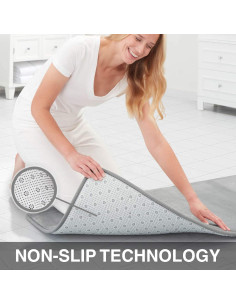 Alfombra de Baño Genteele Espuma Viscoelástica Antideslizante 43x61cm Gris 2