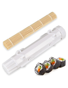 Máquina para Hacer Sushi Bazooka Blanco - Kit de Rodillo