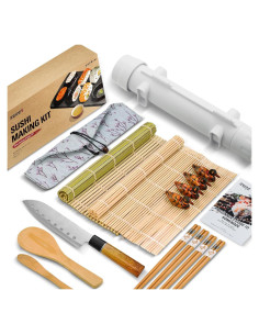 Kit de Hacer Sushi ISSEVE con Bazooka y Utensilios