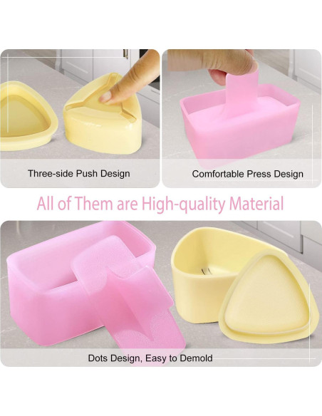 Kit de 3 Moldes de Onigiri TAORISH - Sushi en Casa