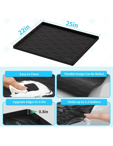 Alfombrilla Impermeable Sdpeia 55,88 x 63,5 cm para Fregadero