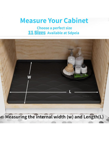 Alfombrilla Impermeable Sdpeia 55,88 x 63,5 cm para Fregadero