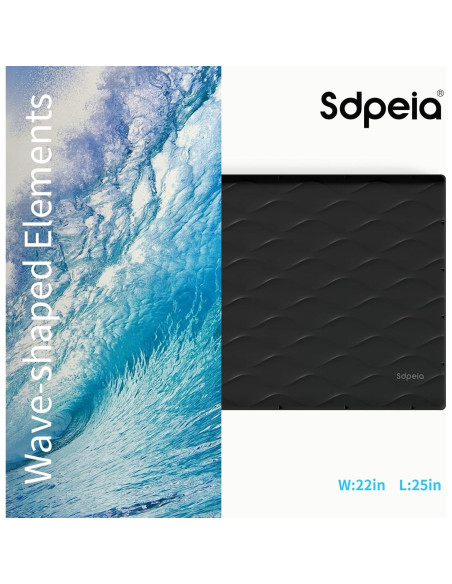 Alfombrilla Impermeable Sdpeia 55,88 x 63,5 cm para Fregadero