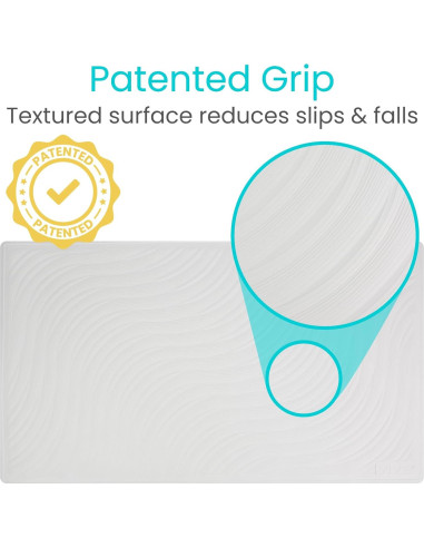 Alfombrilla de baño antideslizante Vive XL 71x40 cm con ventosas