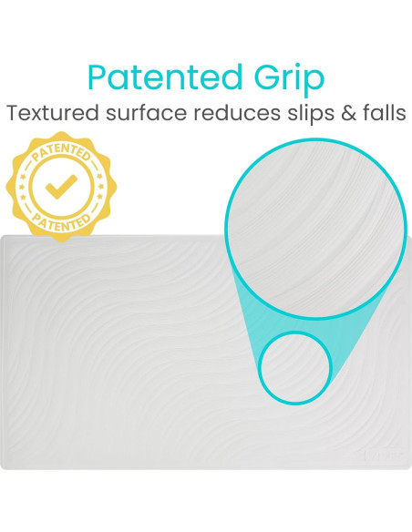 Alfombrilla de baño antideslizante Vive XL 71x40 cm con ventosas