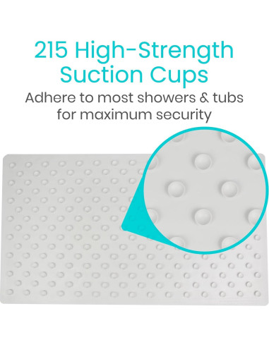 Alfombrilla de baño antideslizante Vive XL 71x40 cm con ventosas