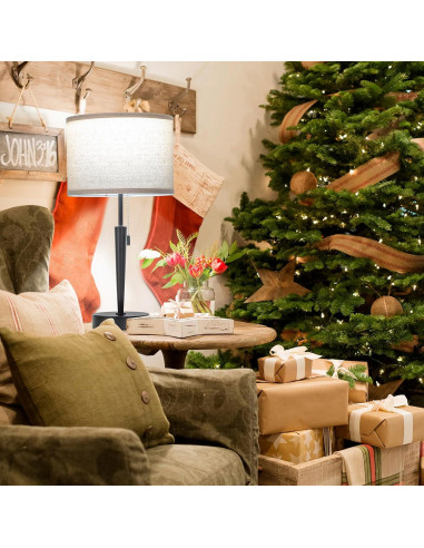 Juego de 2 Lámparas de Mesa GGOYING con Carga USB y LED