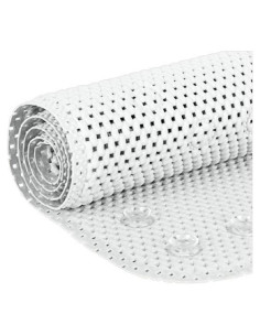 Alfombrilla de Baño Antideslizante Elaine Karen 91x43 cm Blanca