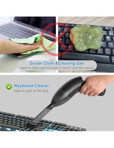 Aspiradora Portátil Inalámbrica HONKASU 4.3KPa 20min USB