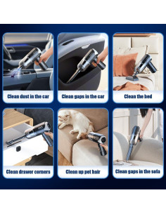 Aspiradora de Mano Inalámbrica Hubaqonal HV01 12000PA 4000mAh 2