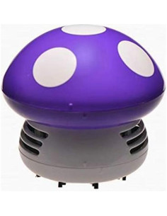 Aspiradora de Mesa Mini Aliotech Hongo Morado 95x95x90mm 2