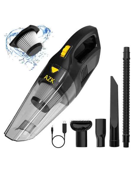 Aspiradora de Mano Inalámbrica AZK 120W HEPA 2000mAh 25min