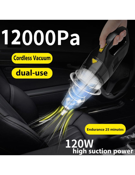 Aspiradora de Mano Inalámbrica AZK 120W HEPA 2000mAh 25min