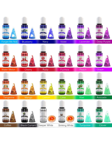 Juego de Tintas de Alcohol DecorRom - 24 Colores 10ml