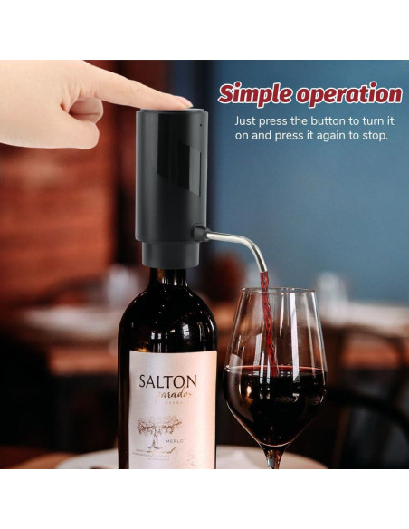 Dispensador de Vino Eléctrico Ranjaner Recargable USB 12cm