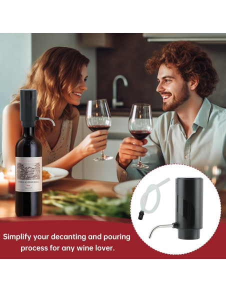 Dispensador de Vino Eléctrico Ranjaner Recargable USB 12cm