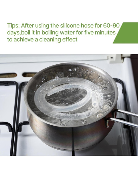 2 Mangueras de Silicona Grado Alimenticio 100,58 cm Ayzsdnh