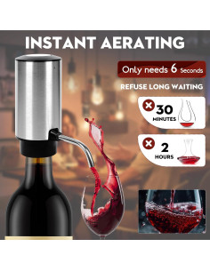 Acelerador de Vino Eléctrico Timilon con Tubo Ajustable 363g 2