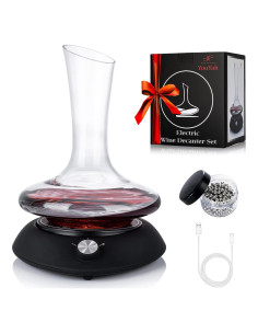 Juego de Decantador de Vino Youyah con Base Eléctrica 750ml