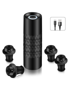 Bomba de Vino Automática WINIRINA con 4 Tapones Reutilizables