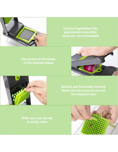 Cortador de Verduras 15-en-1 URSMILEKIT con Contenedor