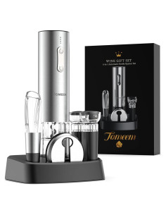 Juego de Sacacorchos Eléctrico TOMEEM con Accesorios de Vino