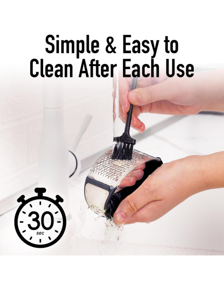 Prensa de Ajo Zulay Kitchen Acero Inoxidable Negro 10,9 cm