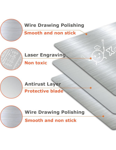 Cortador de cebolla XoYoZo con raspador de acero inoxidable