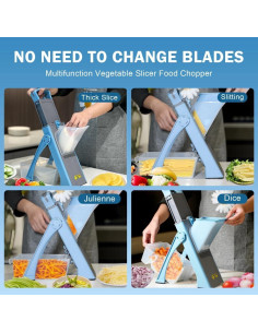 Rebanador Mandolina Seguro Plus Karhari 1,13 kg Ajustable 2