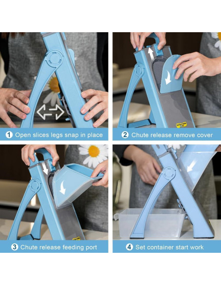 Rebanador Mandolina Seguro Plus Karhari 1,13 kg Ajustable