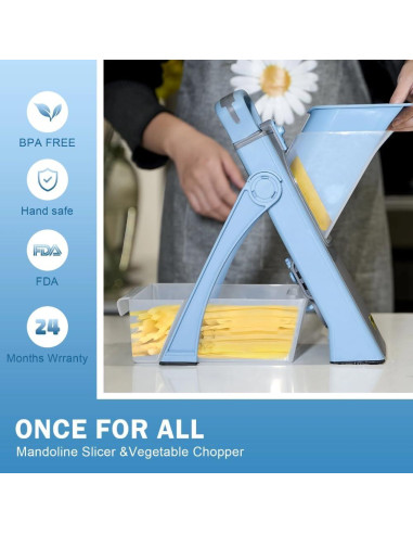 Rebanador Mandolina Seguro Plus Karhari 1,13 kg Ajustable