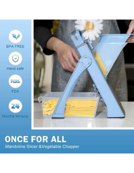 Rebanador Mandolina Seguro Plus Karhari 1,13 kg Ajustable