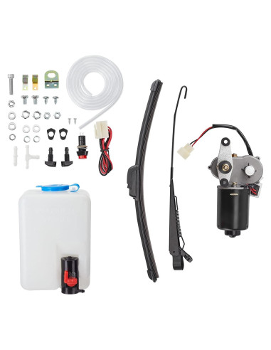 Kit de limpiaparabrisas eléctrico 12V Kemimoto para UTV