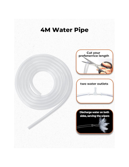 Kit de limpiaparabrisas eléctrico 12V Kemimoto para UTV