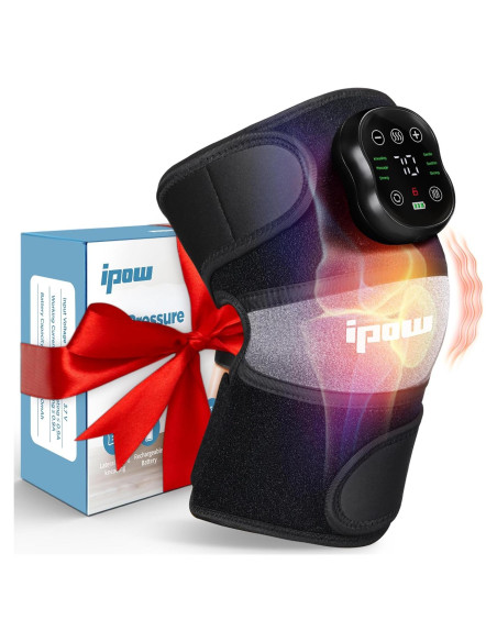 Masajeador de Rodilla IPOW con Calor y Vibración, 6 Niveles
