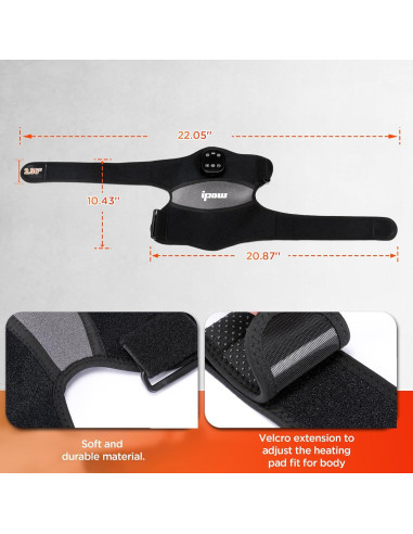 Masajeador de Rodilla IPOW con Calor y Vibración, 6 Niveles