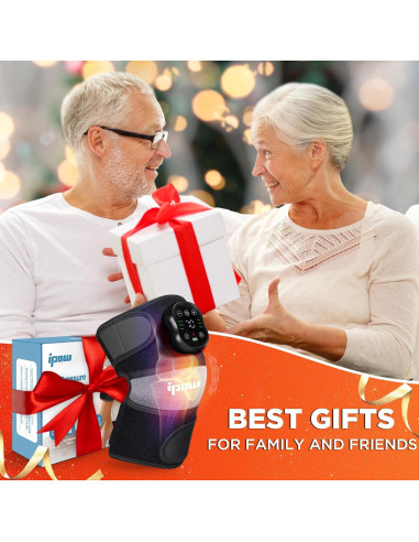 Masajeador de Rodilla IPOW con Calor y Vibración, 6 Niveles
