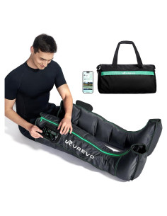 Botas de Masaje UREVO PT Pro, Compresión de Aire, Negro