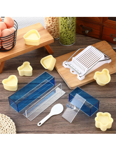 Kit de Hacer Sushi Baderke 10 Piezas - Moldes y Cortador