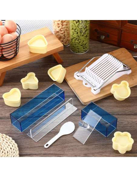 Kit de Hacer Sushi Baderke 10 Piezas - Moldes y Cortador