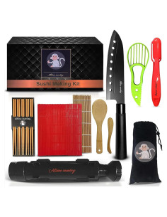 Kit de Hacer Sushi Mono Albino - Incluye Cuchillo y Bazooka