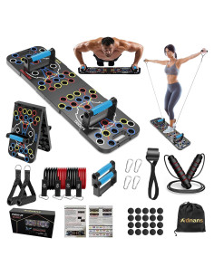 Tabla de Flexiones Plegable Adnans 54 en 1 con Bandas