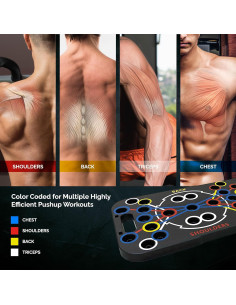 Tabla de Flexiones Plegable Adnans 54 en 1 con Bandas 2