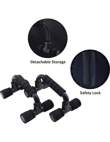 Barras de Flexiones Lizbin Antideslizantes para Entrenamiento