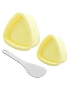 Kit Molde de Sushi Yuntop 3 Piezas Triángulo Antiadherente