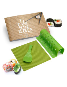 Kit de Hacer Sushi Roll Model 9x9.5 pulgadas con Recetas