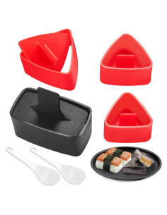 Molde de Onigiri AYCCNH, Kit de 4 Moldes de Sushi